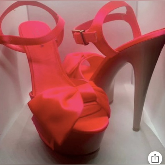 Kurt Geiger: Guard Carvela Pink and Tan High Heel Sandals - Picture 2 of 5